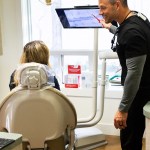 Doctor and patient going over results together
